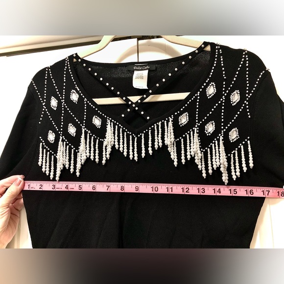 Vintage Pearl Drop Dolce Cabo Shirt Tag size XL fits more like M - L - Picture 7 of 8